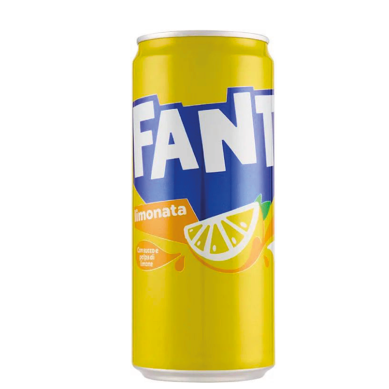 Fanta lattina lemon soda